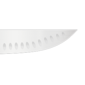 Butcher Knife Granton Edge
